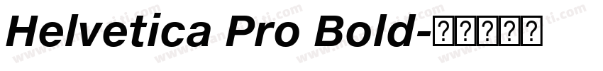 Helvetica Pro Bold字体转换